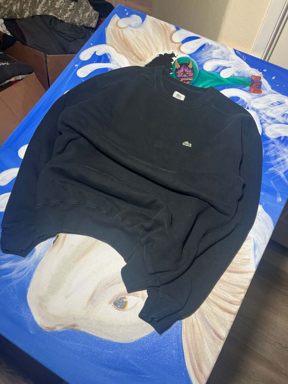 Lacoste Classic Crewneck Sweatshirt Black